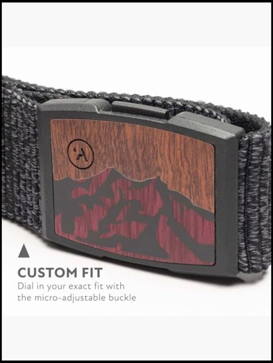 Heavy Duty Elastic Webbing Belt, Non-Metal Buckle, Recycled REPREVE Polyester
